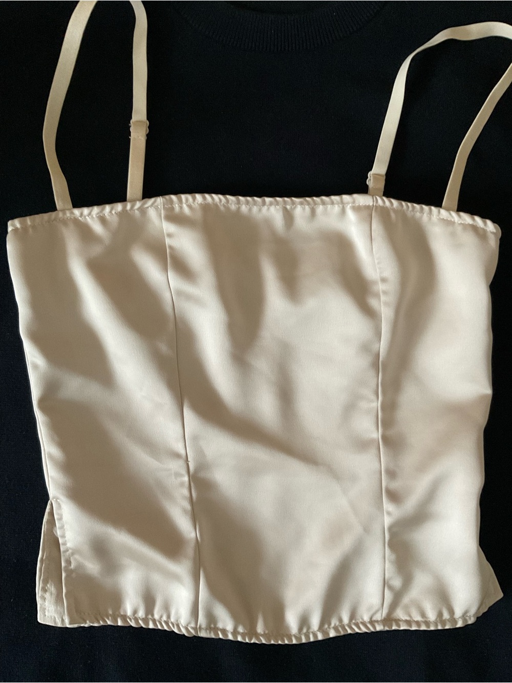 Lioness Satin Slip Camisole in Ivory Cream